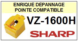 SHARP-VZ1600H  VZ-1600H-POINTES-DE-LECTURE-DIAMANTS-SAPHIRS-COMPATIBLES