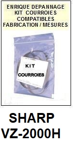 SHARP-VZ2000H VZ-2000H-COURROIES-COMPATIBLES