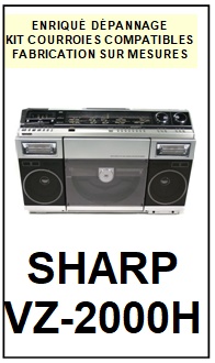 SHARP-VZ2000H VZ-2000H-COURROIES-COMPATIBLES