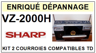 SHARP-VZ2000H VZ-2000H-COURROIES-COMPATIBLES