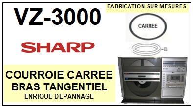 SHARP-VZ3000 VZ-3000-COURROIES-COMPATIBLES