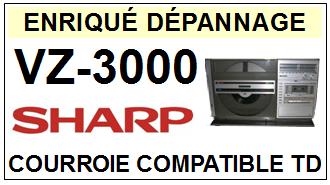 SHARP-VZ3000 VZ-3000-COURROIES-ET-KITS-COURROIES-COMPATIBLES