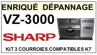 SHARP-VZ3000 VZ-3000-COURROIES-COMPATIBLES