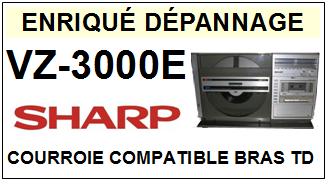 SHARP-VZ3000E VZ-3000E-COURROIES-ET-KITS-COURROIES-COMPATIBLES