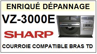 SHARP-VZ3000E VZ-3000E-COURROIES-COMPATIBLES