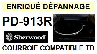 SHERWOOD-PD913R PD-913R-COURROIES-COMPATIBLES