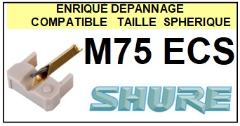 SHURE-M75ECS M-75 ECS-POINTES-DE-LECTURE-DIAMANTS-SAPHIRS-COMPATIBLES