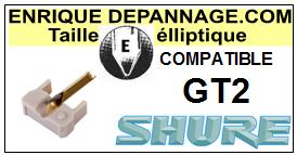 SHURE-GT2-POINTES-DE-LECTURE-DIAMANTS-SAPHIRS-COMPATIBLES