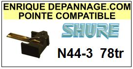 SHURE-M44-3-POINTES-DE-LECTURE-DIAMANTS-SAPHIRS-COMPATIBLES