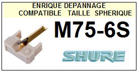 SHURE-M75-6S-POINTES-DE-LECTURE-DIAMANTS-SAPHIRS-COMPATIBLES
