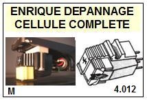 SHURE<br> M91  Cellule diamant Sphrique (<B>cartridge</B>)<small> 2016-02</small>