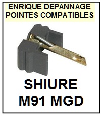 SHURE-M91MGD-POINTES-DE-LECTURE-DIAMANTS-SAPHIRS-COMPATIBLES