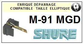 SHURE-M91MGD-POINTES-DE-LECTURE-DIAMANTS-SAPHIRS-COMPATIBLES
