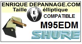 SHURE-M95EDM-POINTES-DE-LECTURE-DIAMANTS-SAPHIRS-COMPATIBLES