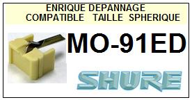 SHURE-MO91ED MO-91 ED-POINTES-DE-LECTURE-DIAMANTS-SAPHIRS-COMPATIBLES