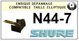 SHURE-N44-7-POINTES-DE-LECTURE-DIAMANTS-SAPHIRS-COMPATIBLES