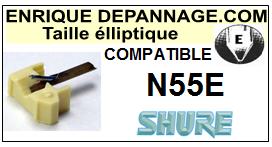 SHURE-N55E-POINTES-DE-LECTURE-DIAMANTS-SAPHIRS-COMPATIBLES