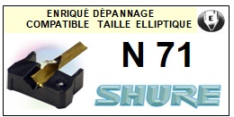 SHURE-N71-POINTES-DE-LECTURE-DIAMANTS-SAPHIRS-COMPATIBLES