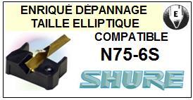 SHURE-N75-6S-POINTES-DE-LECTURE-DIAMANTS-SAPHIRS-COMPATIBLES