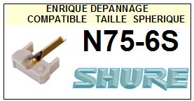 SHURE-N75-6S-POINTES-DE-LECTURE-DIAMANTS-SAPHIRS-COMPATIBLES