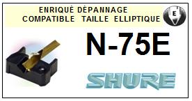 SHURE-N75E-POINTES-DE-LECTURE-DIAMANTS-SAPHIRS-COMPATIBLES