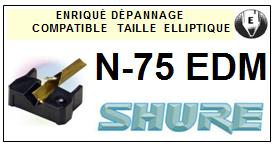 SHURE-N75EDM-POINTES-DE-LECTURE-DIAMANTS-SAPHIRS-COMPATIBLES