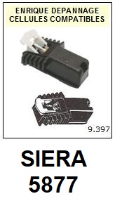 SIERA 5877  <BR>Cellule  pour tourne-disques (<B>cartridge</B>)<SMALL> 2018 JANVIER</small>