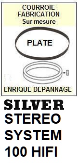 SILVER-STEREO SYSTEM 100 HIFI-COURROIES-COMPATIBLES