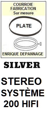 SILVER-STEREO SYSTME 200 HIFI-COURROIES-ET-KITS-COURROIES-COMPATIBLES