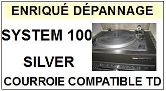 SILVER-SYSTEM 100-COURROIES-COMPATIBLES