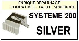 SILVER-SYSTEME 200  HIFI STEREO-POINTES-DE-LECTURE-DIAMANTS-SAPHIRS-COMPATIBLES