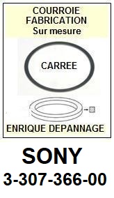 SONY  3-307-366-00 Courroie compatible TOURNE-DISQUES SONY   3-307-366-00