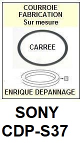 SONY-CDPS37 CDP-S37-COURROIES-COMPATIBLES