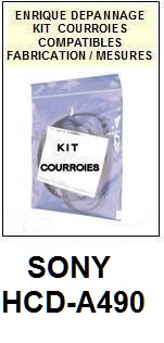 SONY-HCDA490 HCD-A490-COURROIES-ET-KITS-COURROIES-COMPATIBLES