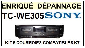 SONY-TCWE305 TC-WE305-COURROIES-ET-KITS-COURROIES-COMPATIBLES