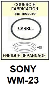 SONY-WM23 WM-23-COURROIES-ET-KITS-COURROIES-COMPATIBLES