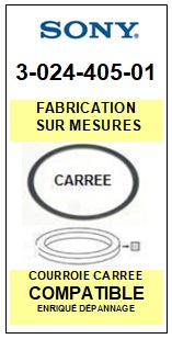 FICHE-DE-VENTE-COURROIES-COMPATIBLES-SONY-302440501 3-024-405-01