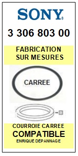 FICHE-DE-VENTE-COURROIES-COMPATIBLES-SONY-330680300 3-306-803-00