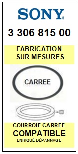 FICHE-DE-VENTE-COURROIES-COMPATIBLES-SONY-330681500 3-306-815-00