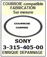 FICHE-DE-VENTE-COURROIES-COMPATIBLES-SONY-331540500 3-315-405-00