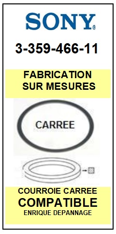 FICHE-DE-VENTE-COURROIES-COMPATIBLES-SONY-335946611 3-359-466-11