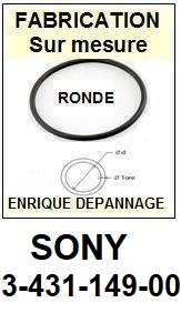 FICHE-DE-VENTE-COURROIES-COMPATIBLES-SONY-343114900 3-431-149-00