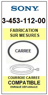 SONY-345311200 3-453-112-00-COURROIES-COMPATIBLES