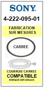 FICHE-DE-VENTE-COURROIES-COMPATIBLES-SONY-422209501 4-222-095-01