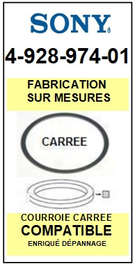 SONY-492897401 4-928-974-01-COURROIES-ET-KITS-COURROIES-COMPATIBLES