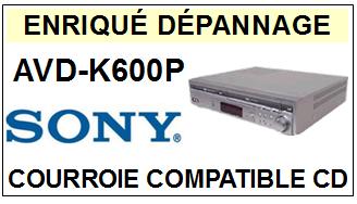 SONY-AVDK600P AVD-K600P-COURROIES-COMPATIBLES