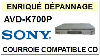 SONY-AVDK700P AVD-K700P-COURROIES-COMPATIBLES