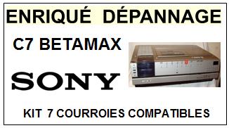 SONY-C7 BETAMAX-COURROIES-COMPATIBLES