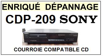 SONY-CDP209 CDP-209-COURROIES-COMPATIBLES