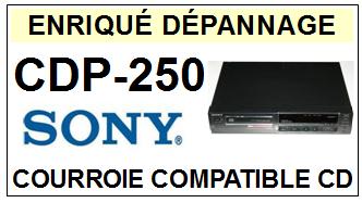 SONY-CDP250 CDP-250-COURROIES-ET-KITS-COURROIES-COMPATIBLES